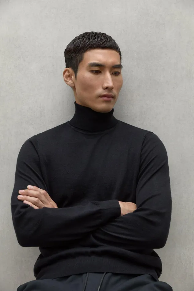Men Black Sauco Sweater Ecoalf Knitwear