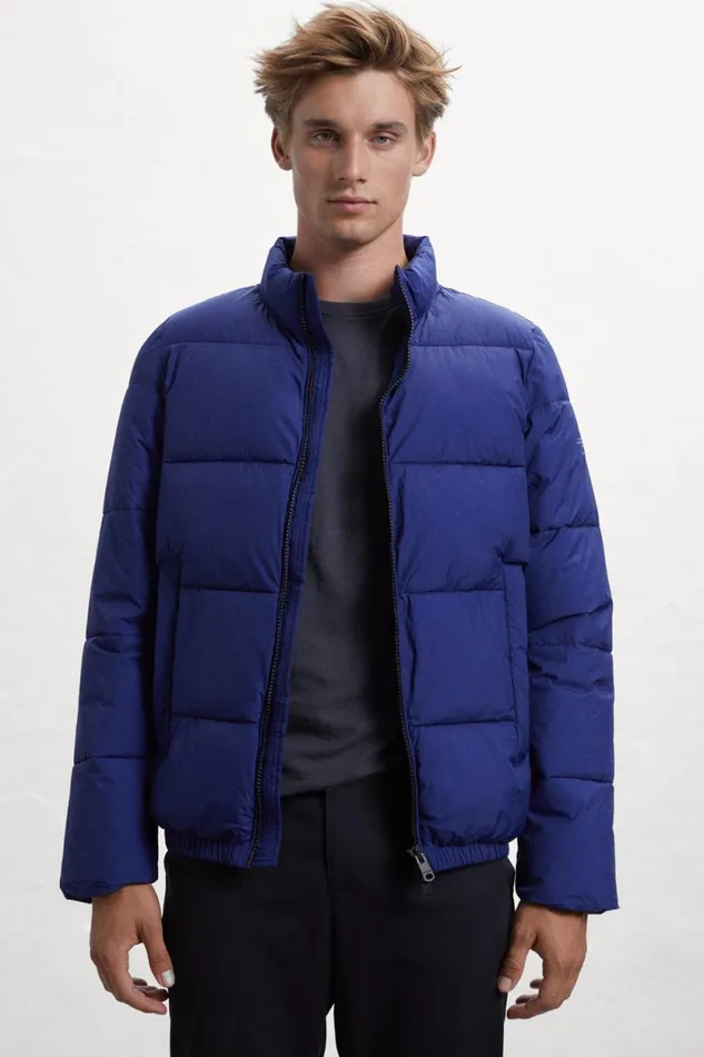 Men Blue Dablam Jacket Ecoalf Coats And Jackets