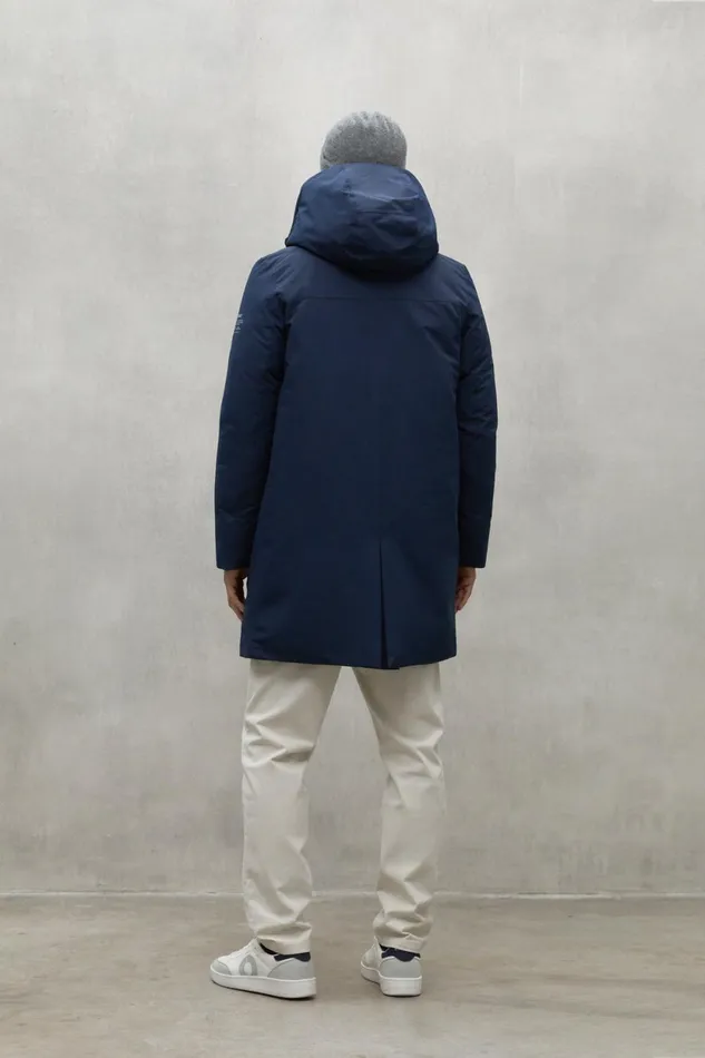 Men Blue Livorno Coat Ecoalf Coats And Jackets