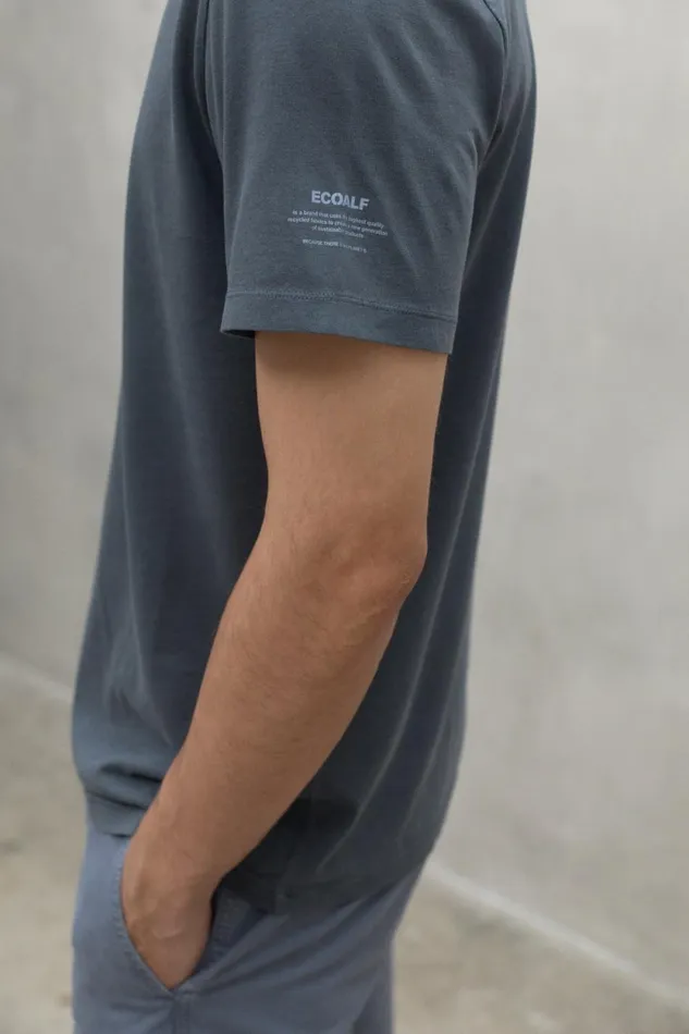 Men Blue Vent TShirt Ecoalf TShirts