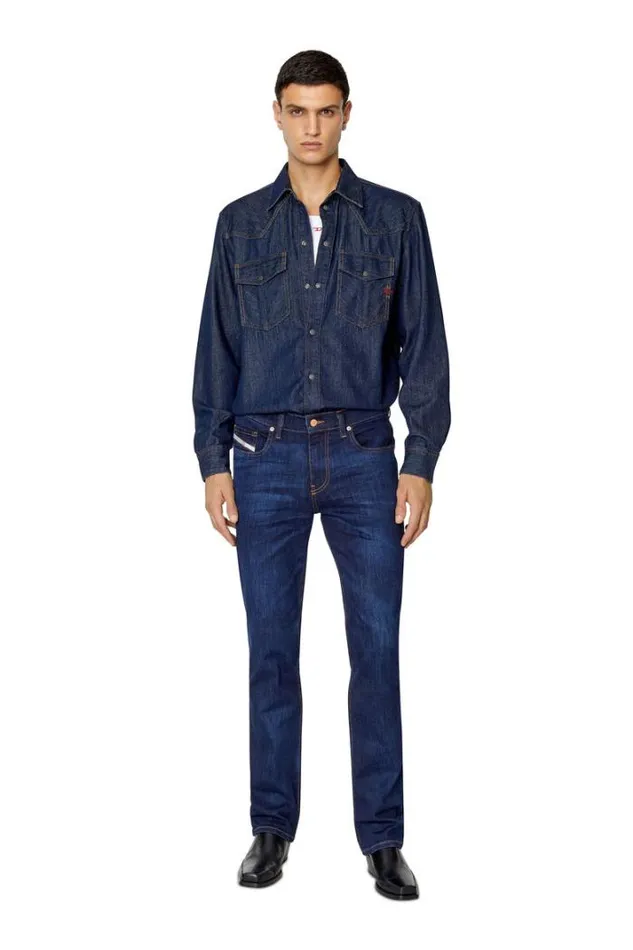 Men Bootcut Jeans 2021 DVocs 0gdao Dark Blue Diesel Bootcut