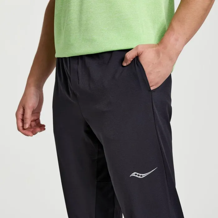 Men Boston Woven Pant Black Saucony Bottoms