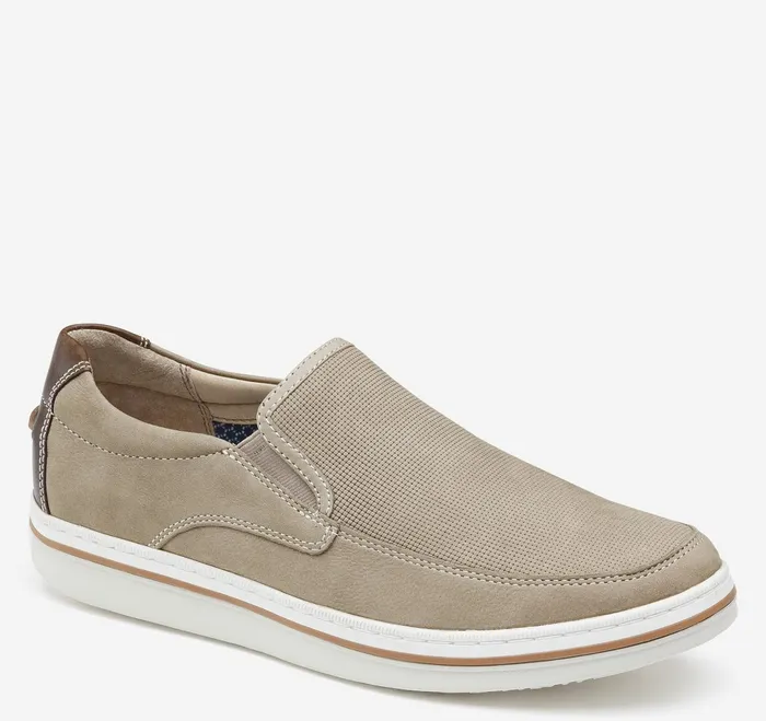 Men Bowling Moc Venetian Tan Embossed Tumbled Nubuck JohnstonandMurphy SlipOns and Loafers Men Bowling Moc Venetian Tan Embossed Tumbled Nubuck JohnstonandMurphy SlipOns and Loafers