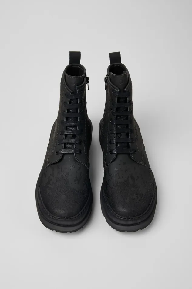 Men Brutus Trek MICHELIN Grayblack Medium Boots Camper Ankle Boots Men Brutus Trek MICHELIN Grayblack Medium Boots Camper Ankle Boots
