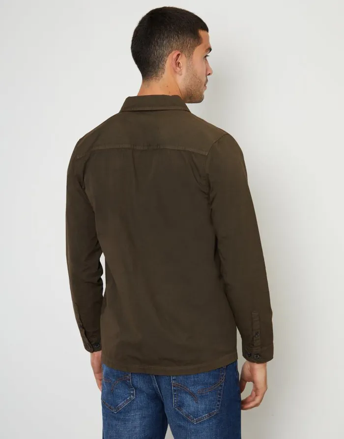 Men Chocolate Lightweight Shacket Threadbare Shirts Men Chocolate Lightweight Shacket Threadbare Shirts