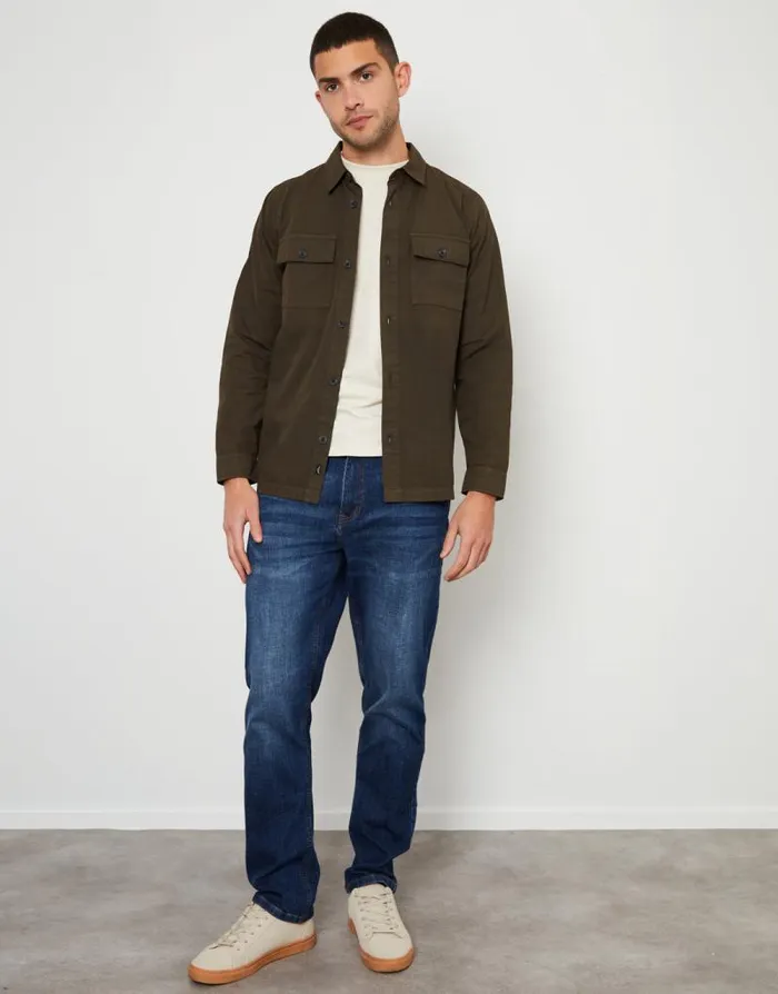 Men Chocolate Lightweight Shacket Threadbare Shirts Men Chocolate Lightweight Shacket Threadbare Shirts