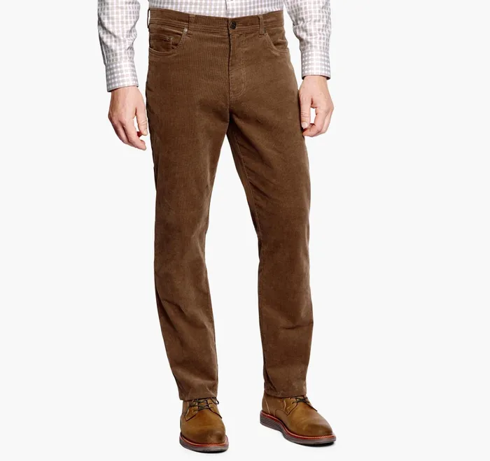 Men Corduroy Pants Camel JohnstonandMurphy Pants and Jeans