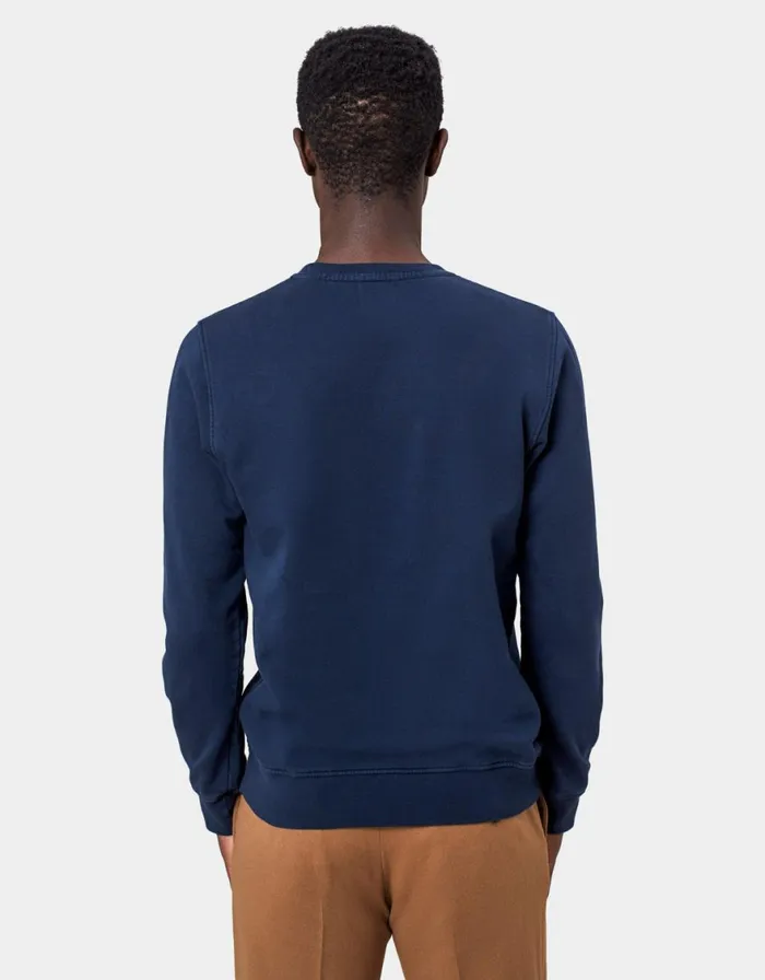 Men Crewneck Sweatshirts Colorful Standard Classic Organic Crew Navy Blue