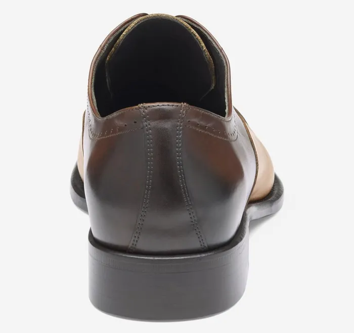 Men Ellsworth Cap Toe Browntan Italian Calfskin JohnstonandMurphy LaceUps Men Ellsworth Cap Toe Browntan Italian Calfskin JohnstonandMurphy LaceUps