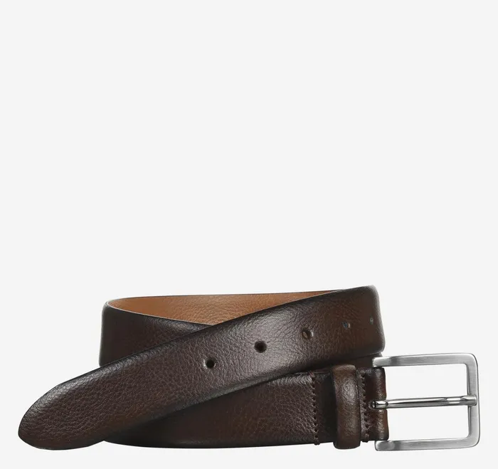 Men FeatherEdge Dress Belt Brown JohnstonandMurphy Belts