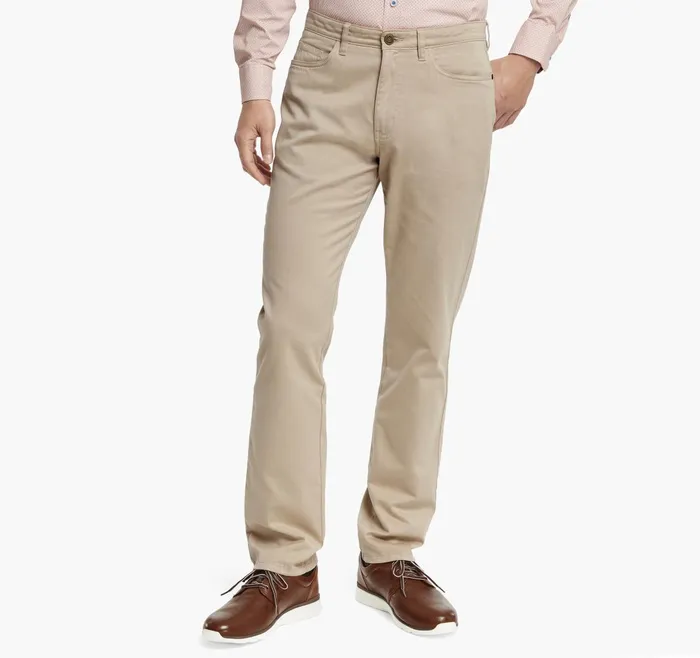 Men FivePocket Pants Khaki JohnstonandMurphy Pants and Jeans