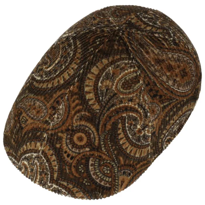 Men Flat Caps Mayser Billy Paisley Cord Flat Cap Zechbauer Brown Men Flat Caps Mayser Billy Paisley Cord Flat Cap Zechbauer Brown