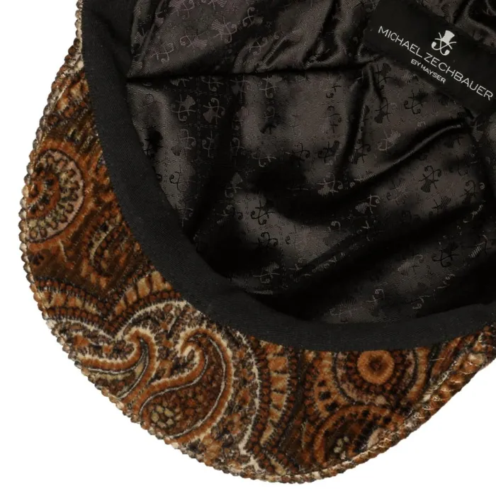 Men Flat Caps Mayser Billy Paisley Cord Flat Cap Zechbauer Brown Men Flat Caps Mayser Billy Paisley Cord Flat Cap Zechbauer Brown