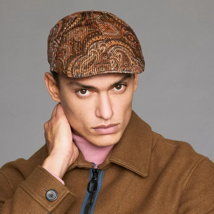 Men Flat Caps Mayser Billy Paisley Cord Flat Cap Zechbauer Brown Men Flat Caps Mayser Billy Paisley Cord Flat Cap Zechbauer Brown