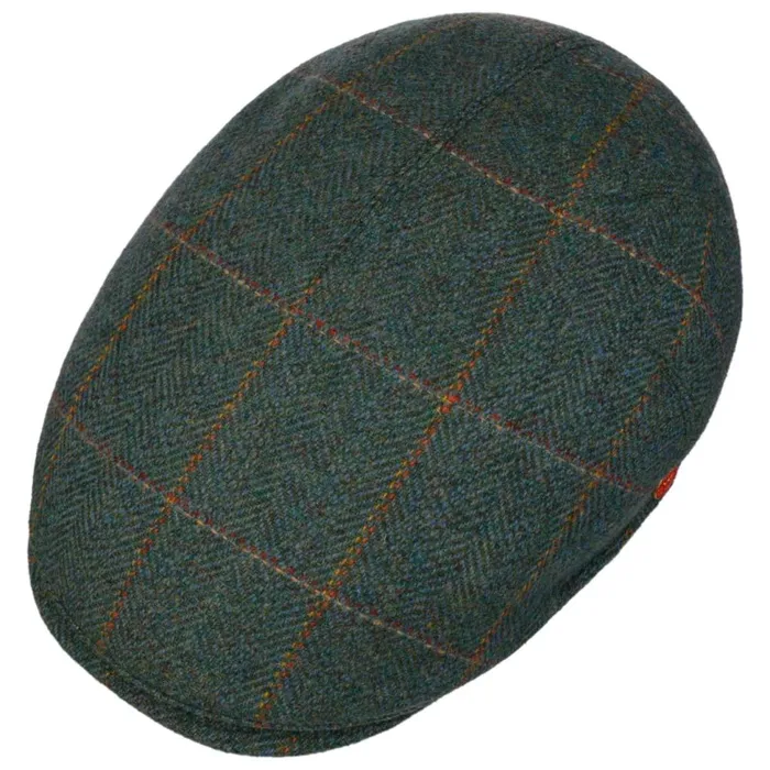 Men Flat Caps Mayser Sidney New Harris Tweed Flat Cap Gray Men Flat Caps Mayser Sidney New Harris Tweed Flat Cap Gray