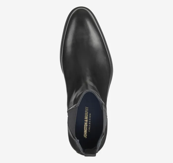 Men Flynch Chelsea Boot Black Italian Calfskin JohnstonandMurphy SlipOns and Loafers Men Flynch Chelsea Boot Black Italian Calfskin JohnstonandMurphy SlipOns and Loafers