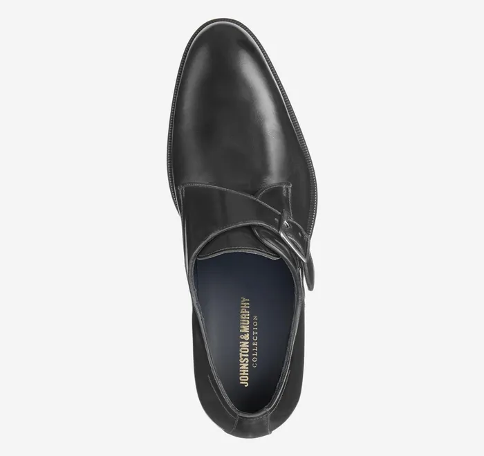 Men Flynch Monk Strap Black Italian Calfskin JohnstonandMurphy SlipOns and Loafers Men Flynch Monk Strap Black Italian Calfskin JohnstonandMurphy SlipOns and Loafers