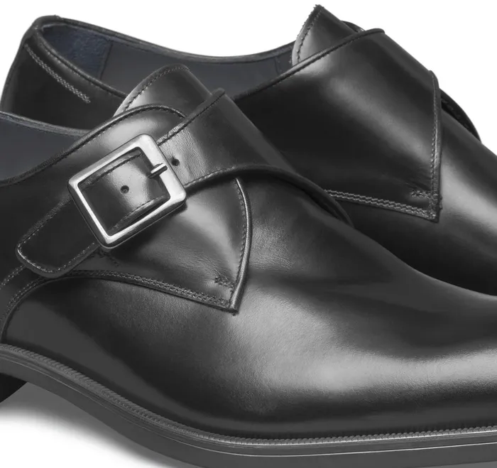 Men Flynch Monk Strap Black Italian Calfskin JohnstonandMurphy SlipOns and Loafers Men Flynch Monk Strap Black Italian Calfskin JohnstonandMurphy SlipOns and Loafers