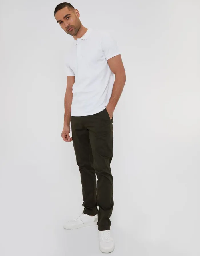 Men Forest Green Slim Fit Chino Trousers Threadbare Chinos Men Forest Green Slim Fit Chino Trousers Threadbare Chinos