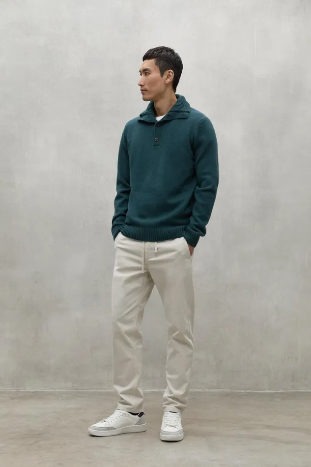Men Green Idesia Sweater Ecoalf Knitwear