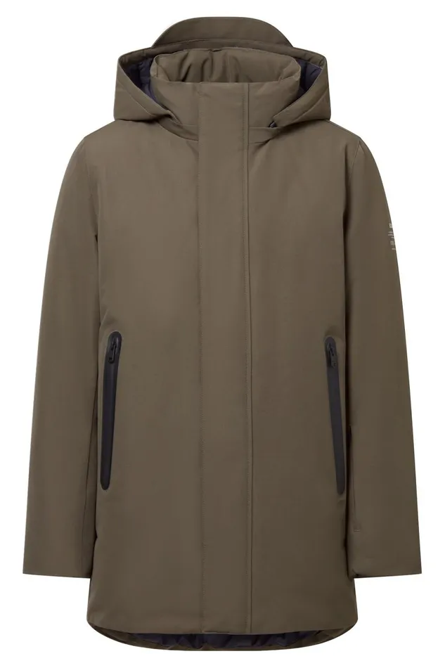 Men Green Parko Coat Ecoalf Coats And Jackets