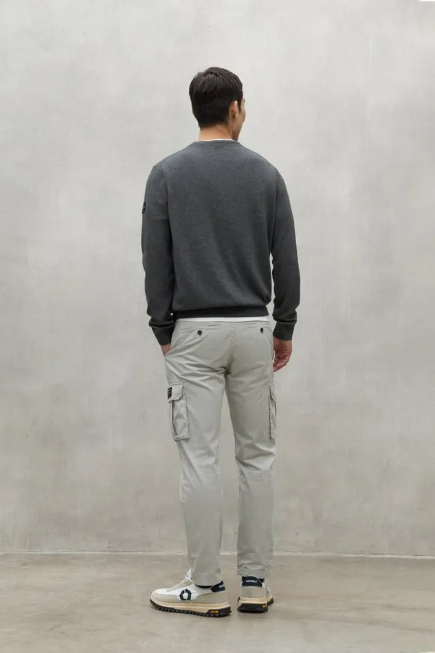 Men Grey Bayona Sweater Ecoalf Knitwear