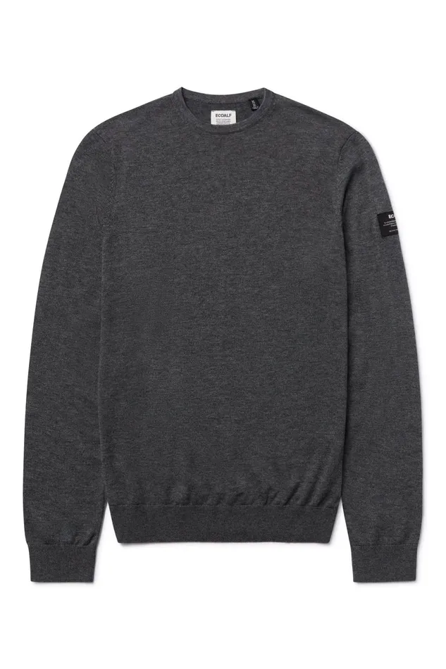 Men Grey Bayona Sweater Ecoalf Knitwear