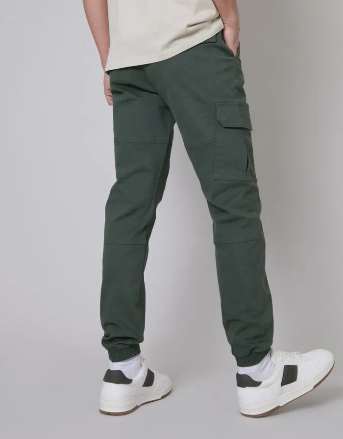 Men Grey Jogger Style Cargo Trousers Threadbare Cargo Men Grey Jogger Style Cargo Trousers Threadbare Cargo
