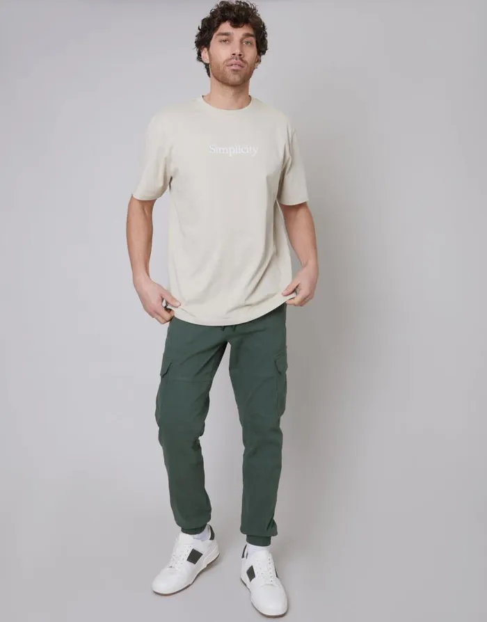 Men Grey Jogger Style Cargo Trousers Threadbare Cargo Men Grey Jogger Style Cargo Trousers Threadbare Cargo