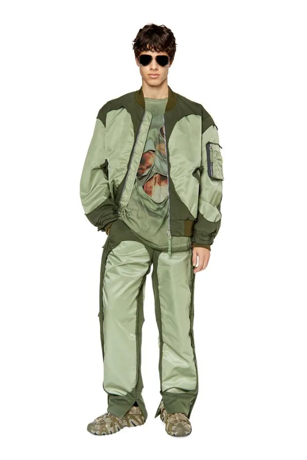 Men JCross Green Diesel Outerwear And Jackets