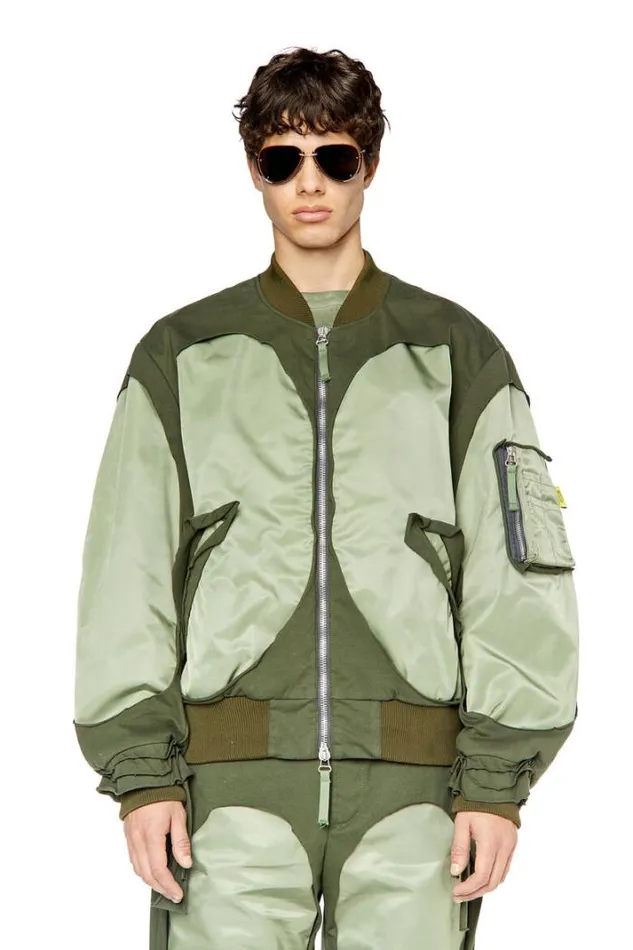 Men JCross Green Diesel Outerwear And Jackets Men JCross Green Diesel Outerwear And Jackets
