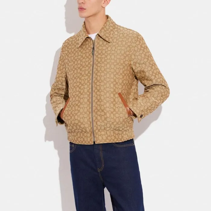 Men Jackets and Outerwear Coach Heritage Reversible Jacket Tan Signaturebeige Men Jackets and Outerwear Coach Heritage Reversible Jacket Tan Signaturebeige