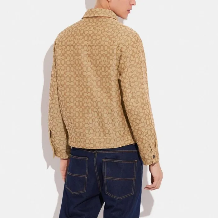 Men Jackets and Outerwear Coach Heritage Reversible Jacket Tan Signaturebeige Men Jackets and Outerwear Coach Heritage Reversible Jacket Tan Signaturebeige