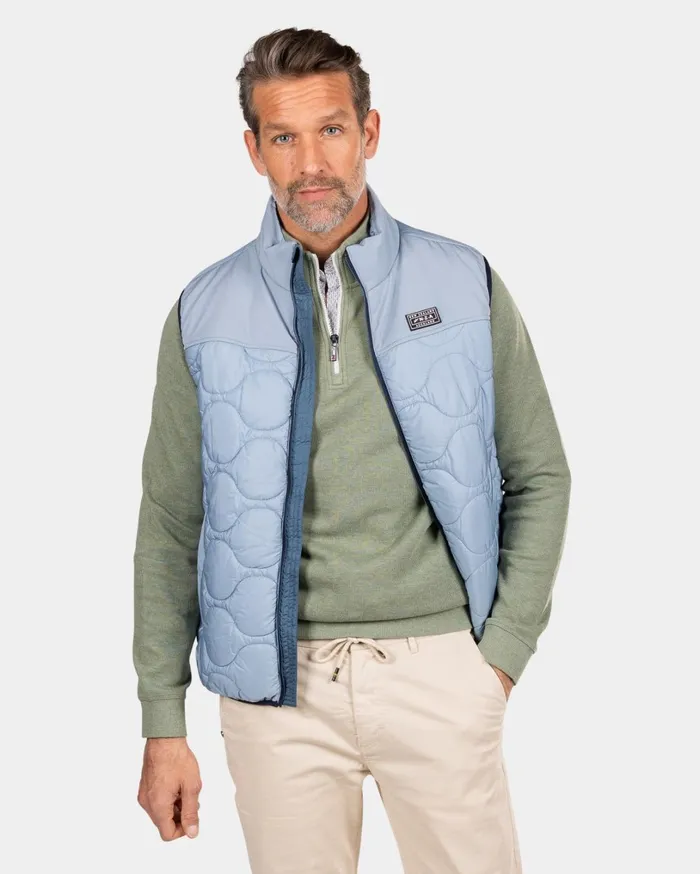 Men Jackets NZA New Zealand Auckland Blue Padded Vest 8211 Phantom Blue