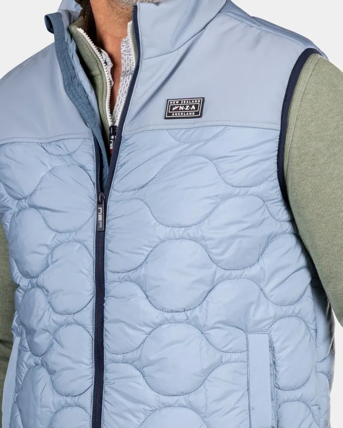 Men Jackets NZA New Zealand Auckland Blue Padded Vest 8211 Phantom Blue Men Jackets NZA New Zealand Auckland Blue Padded Vest 8211 Phantom Blue
