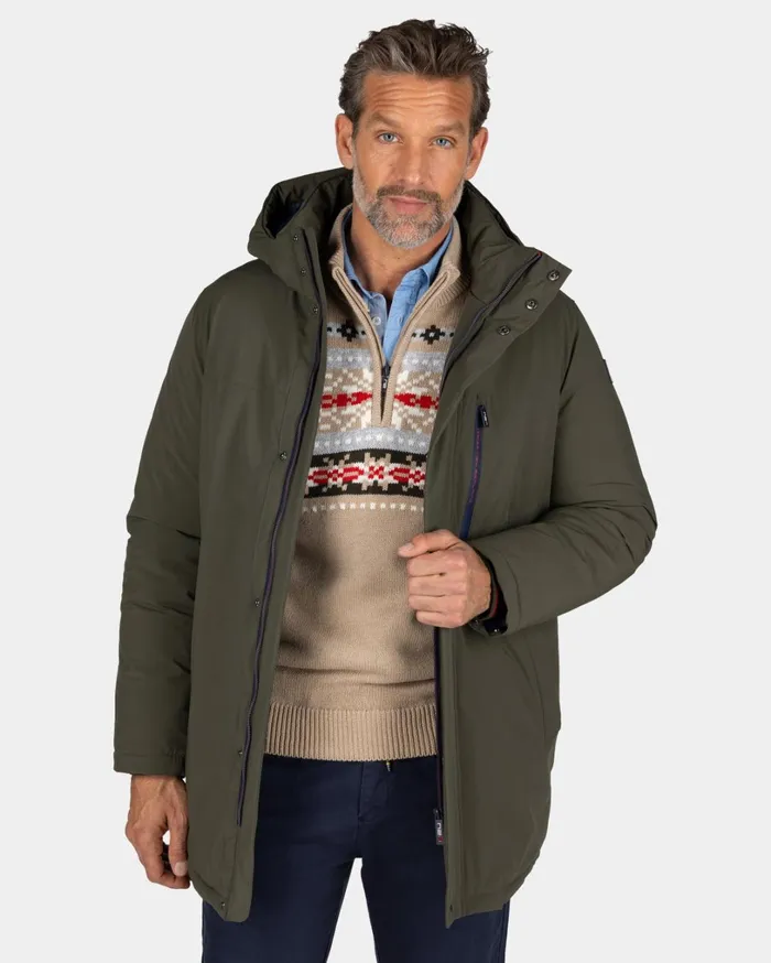 Men Jackets NZA New Zealand Auckland Dark Green Parka With Standing Collar 8211 Gravel Green Men Jackets NZA New Zealand Auckland Dark Green Parka With Standing Collar 8211 Gravel Green