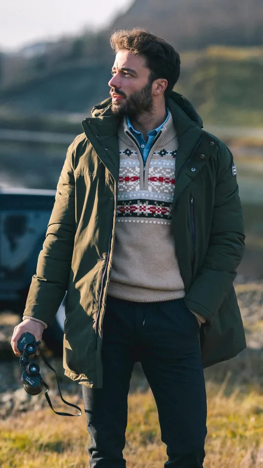 Men Jackets NZA New Zealand Auckland Dark Green Parka With Standing Collar 8211 Gravel Green Men Jackets NZA New Zealand Auckland Dark Green Parka With Standing Collar 8211 Gravel Green