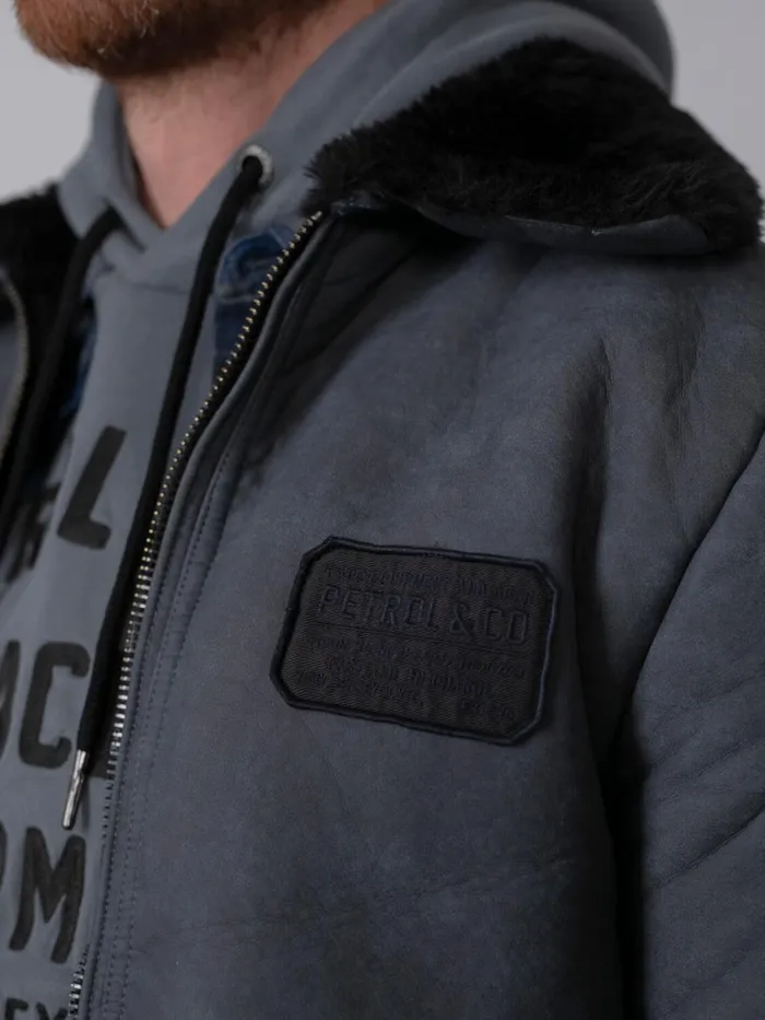 Men Jackets Petrol Industries Bomber Jacket Dark Slate
