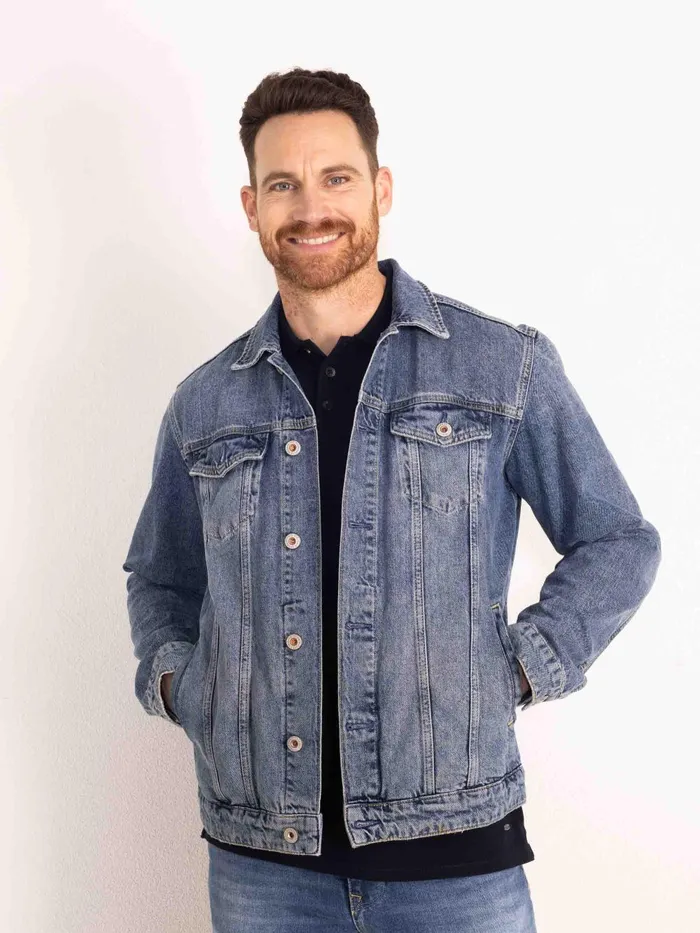 Men Jackets Petrol Industries Denim Jacket Vintage Blue