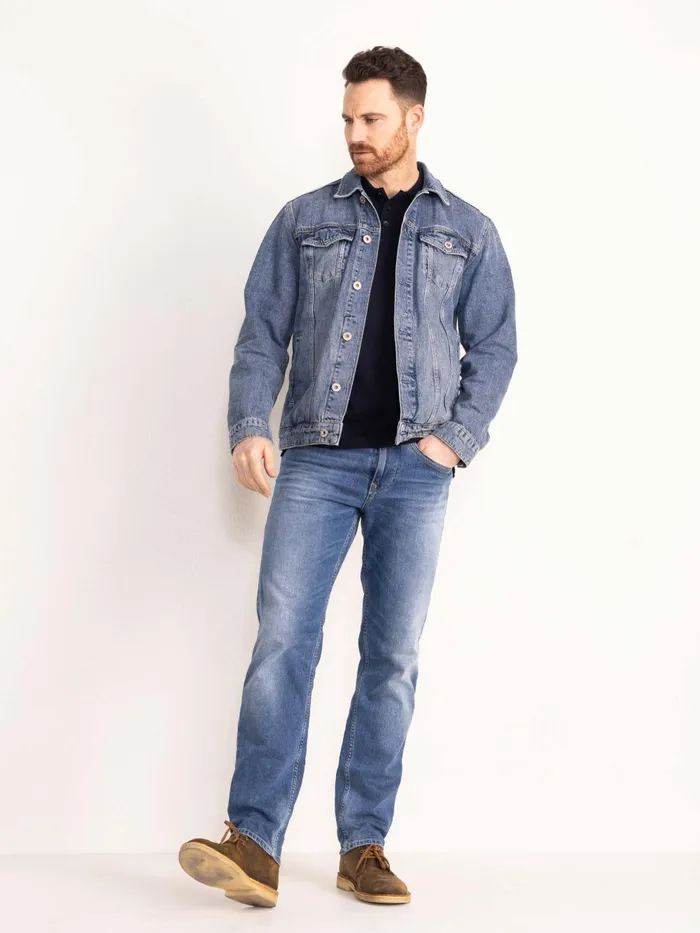 Men Jackets Petrol Industries Denim Jacket Vintage Blue