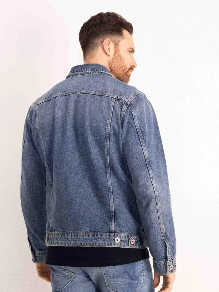 Men Jackets Petrol Industries Denim Jacket Vintage Blue
