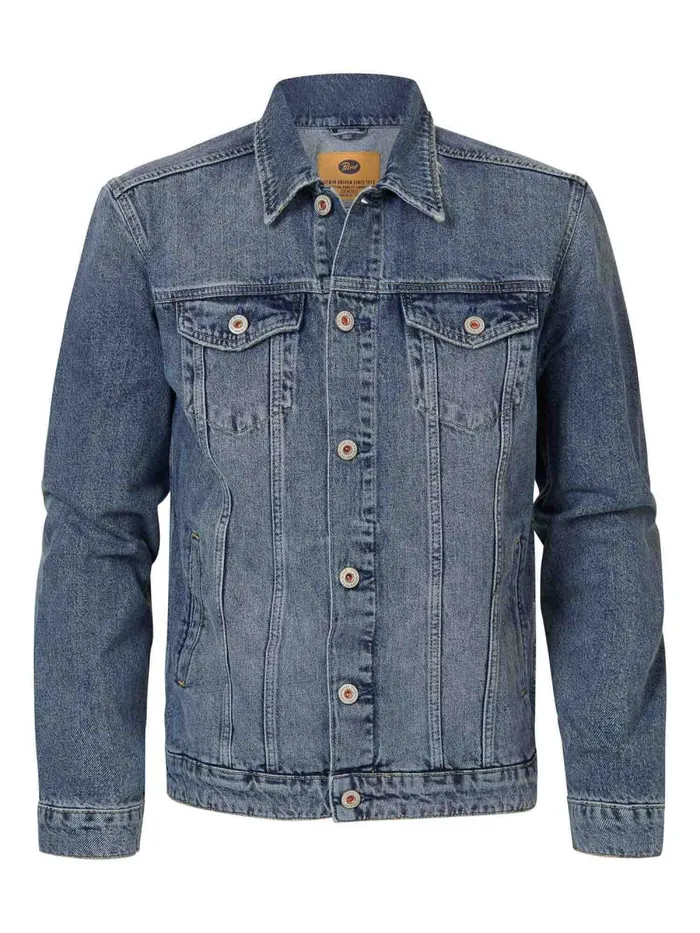 Men Jackets Petrol Industries Denim Jacket Vintage Blue