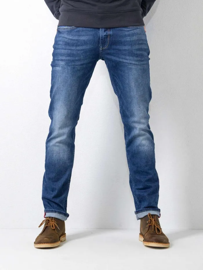 Men Jeans Petrol Industries Russel Regular TaperedFit Vintage Blue