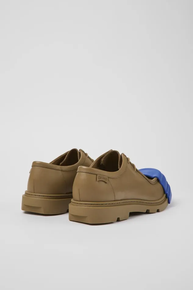 Men Junction Brown Leather Wallabee Camper Formal Shoes Men Junction Brown Leather Wallabee Camper Formal Shoes