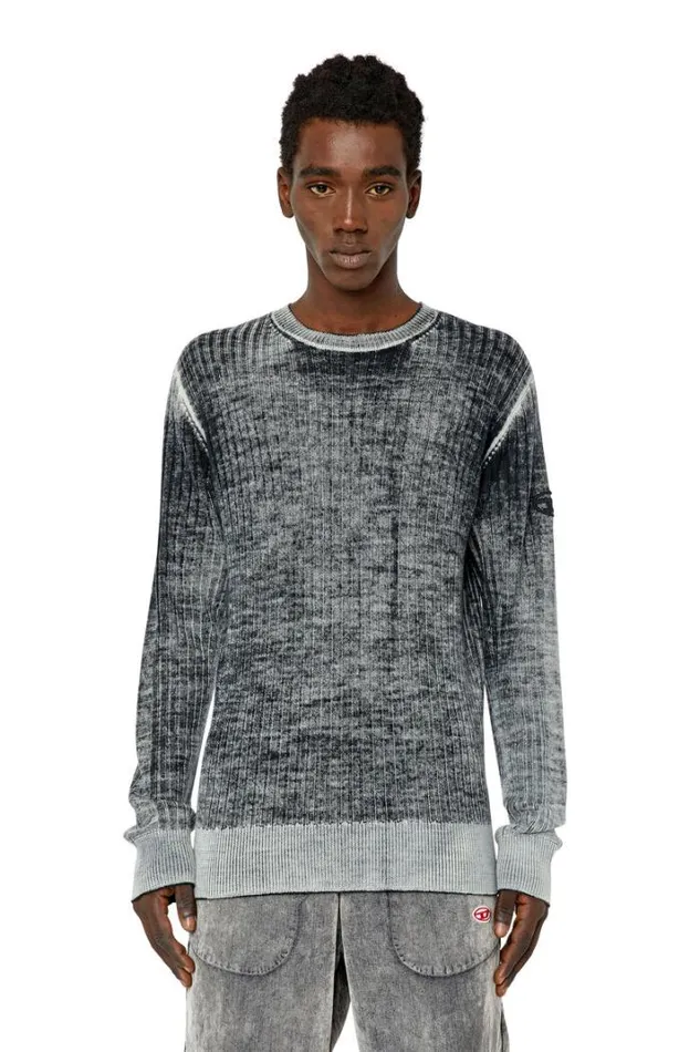 Men KAndelero Grey Diesel Knitwear Men KAndelero Grey Diesel Knitwear