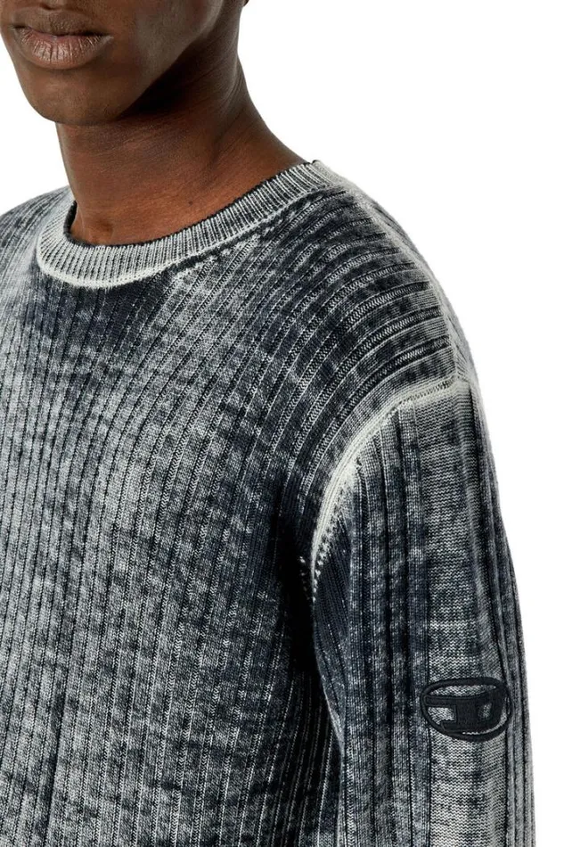 Men KAndelero Grey Diesel Knitwear Men KAndelero Grey Diesel Knitwear