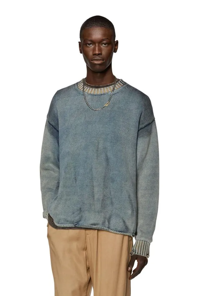 Men KDelos Blue Diesel Knitwear Men KDelos Blue Diesel Knitwear