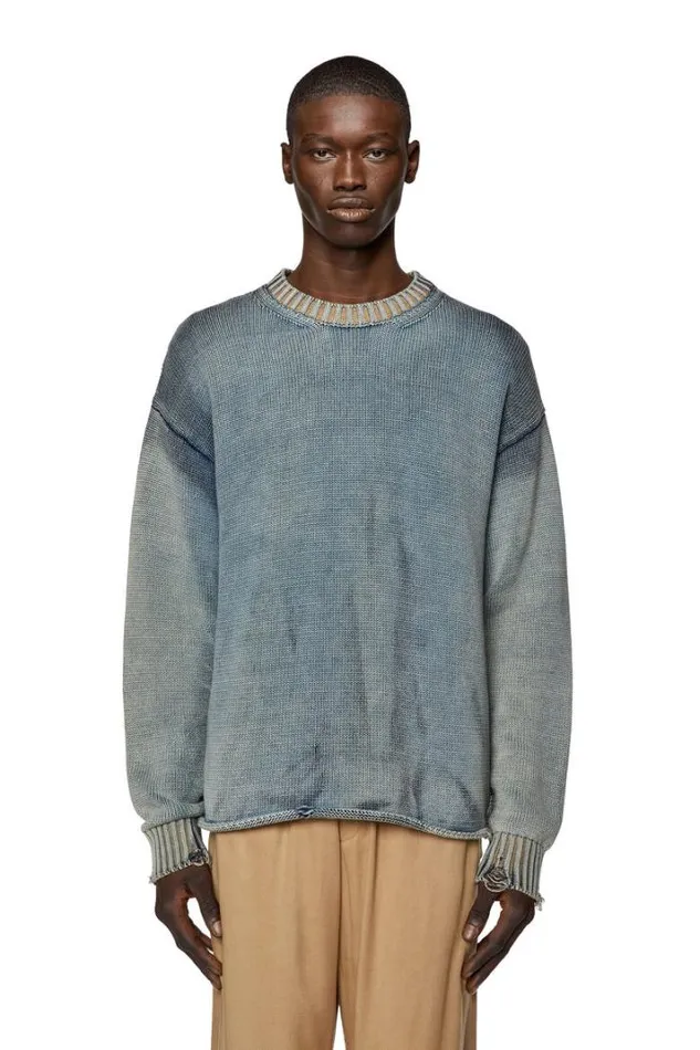Men KDelos Blue Diesel Knitwear Men KDelos Blue Diesel Knitwear