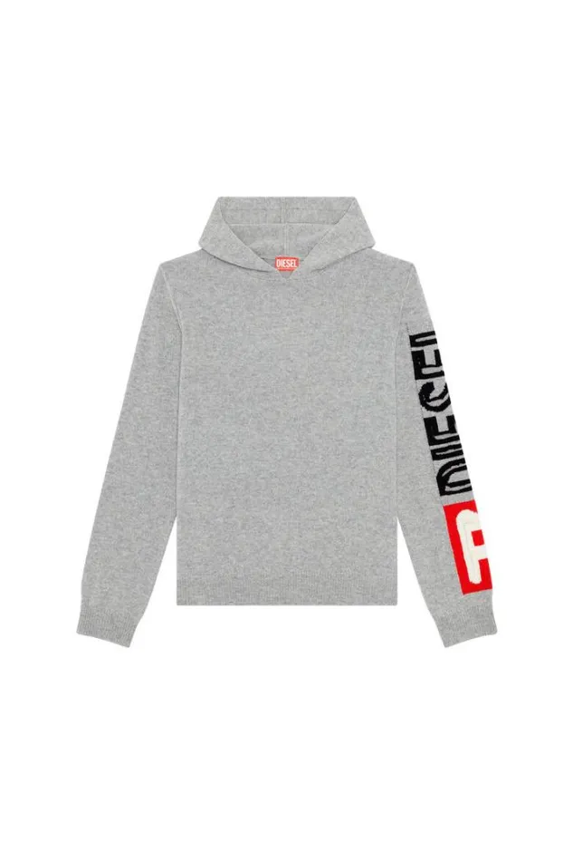 Men KTelendo Grey Diesel Knitwear Men KTelendo Grey Diesel Knitwear