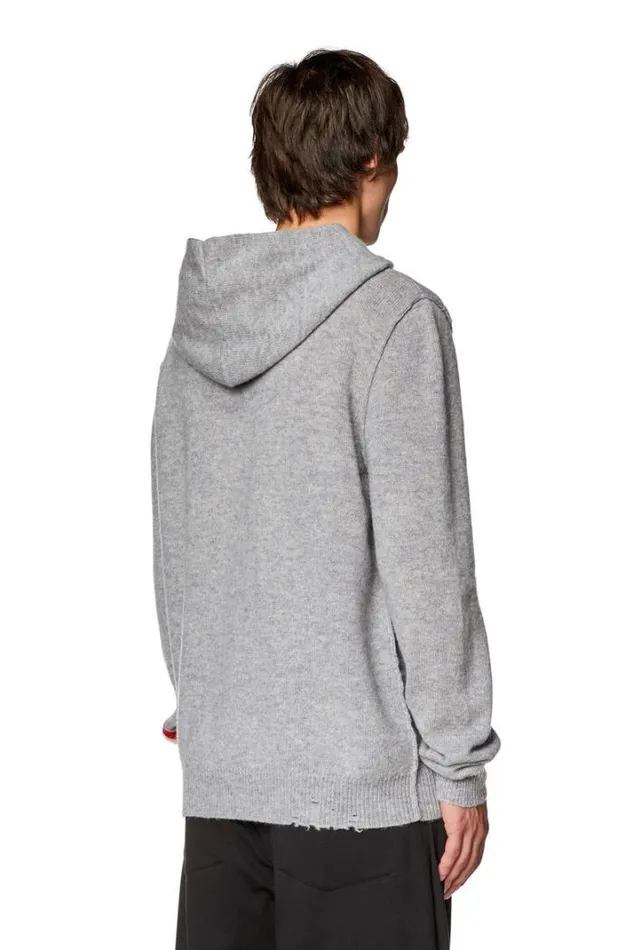 Men KTelendo Grey Diesel Knitwear Men KTelendo Grey Diesel Knitwear